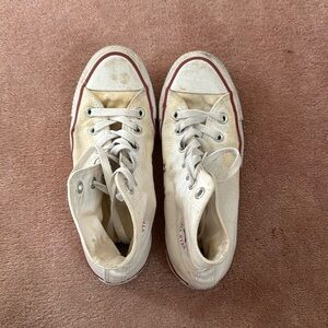 Size 6, white converse